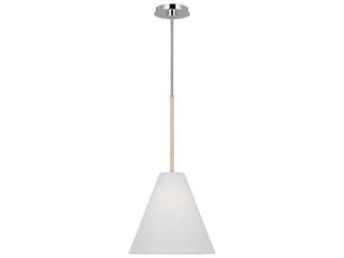 Visual Comfort Studio Remy 11" 1-Light Polished Nickel Mini Pendant VCSAEP1061PN