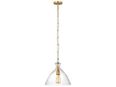 Visual Comfort Studio Athena 1-Light Burnished Brass Mini Pendant VCSAEP1081BBSCG