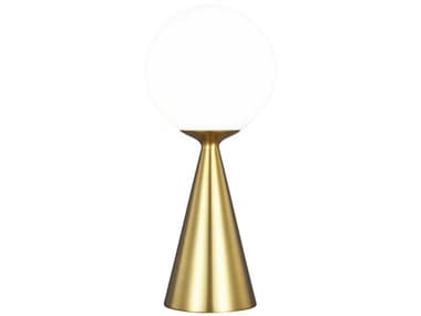 Visual Comfort Studio Galassia Burnished Brass Milk White Glass Table Lamp VCSAET1021BBS1