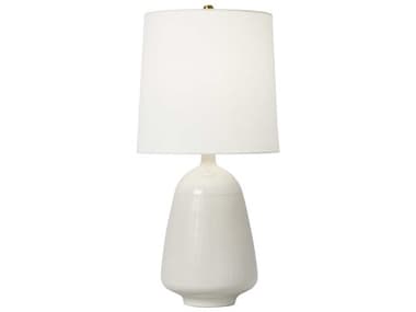 Visual Comfort Studio Ornella New White Linen Fabric Buffet Lamp VCSAET1131NWH1