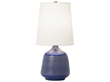 Visual Comfort Studio Ornella Blue Celadon White Linen Fabric Table Lamp VCSAET1141BCL1