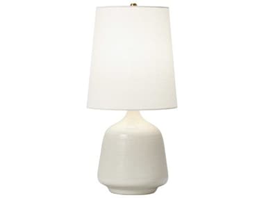 Visual Comfort Studio Ornella New White Linen Fabric Table Lamp VCSAET1141NWH1