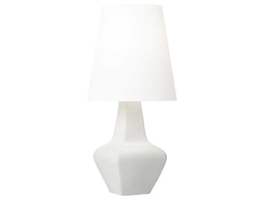 Visual Comfort Studio Diogo New White Linen Fabric Table Lamp VCSAET1151NWH1