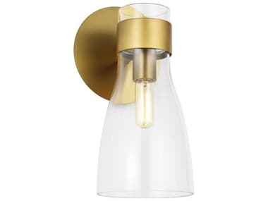 Visual Comfort Studio Moritz 11" Tall 1-Light Burnished Brass Wall Sconce VCSAEV1001BBS