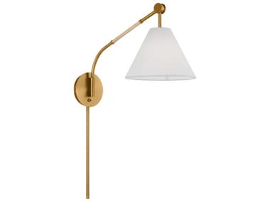 Visual Comfort Studio Remy 29" Tall 1-Light Burnished Brass Swing Wall Sconce VCSAEW1021BBS