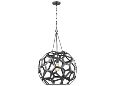 Visual Comfort Studio Feccetta 1-Light Midnight Black Geometric Pendant VCSAP1071MBK