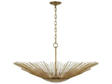 Visual Comfort Studio Helios 4-Light Antique Gild Gold Pendant VCSAP1084ADB