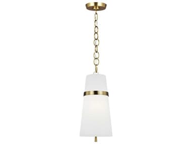 Visual Comfort Studio Cordtlandt 1-Light Burnished Brass Mini Pendant VCSAP1161BBS