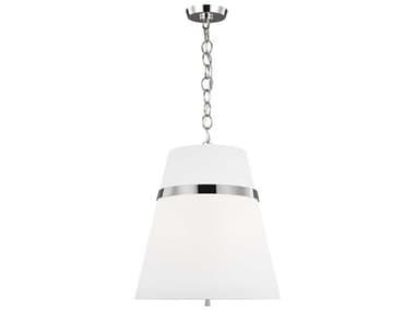 Visual Comfort Studio Cordtlandt 3-Light Polished Nickel Pendant VCSAP1173PN