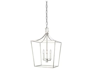 Visual Comfort Studio Southold 13" Wide 3-Light Polished Nickel Lantern Chandelier VCSCC1003PN