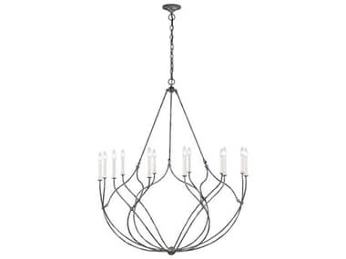 Visual Comfort Studio Richmond 43" Wide 12-Light Weathered Galvanized Gray Chandelier VCSCC11312WGV