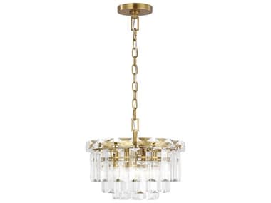 Visual Comfort Studio Arden 4-Light Burnished Brass Tiered Chandelier VCSCC1254BBS