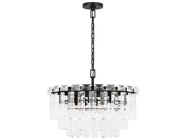 Visual Comfort Studio Arden 10-Light Aged Iron Black Tiered Chandelier VCSCC12610AI