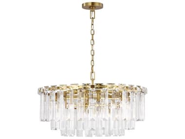 Visual Comfort Studio Arden 32" Wide 16-Light Burnished Brass Tiered Chandelier VCSCC12716BBS