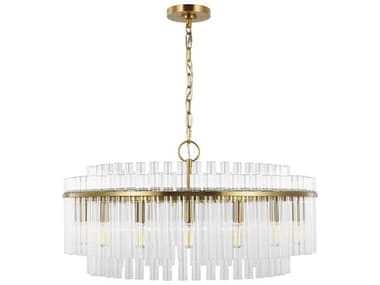 Visual Comfort Studio Beckett 32" Wide 16-Light Burnished Brass Drum Chandelier VCSCC12916BBS