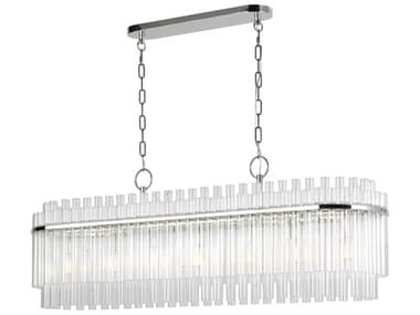 Visual Comfort Studio Beckett 48" 7-Light Polished Nickel Island Pendant VCSCC1307PN