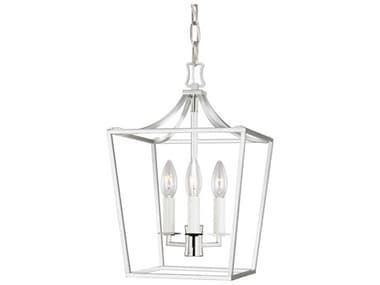 Visual Comfort Studio Southold 10" Wide 3-Light Polished Nickel Lantern Chandelier VCSCC1433PN