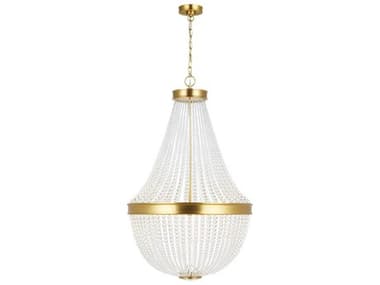 Visual Comfort Studio Summerhill 12-Light Burnished Brass Empire Chandelier VCSCC14812BBS