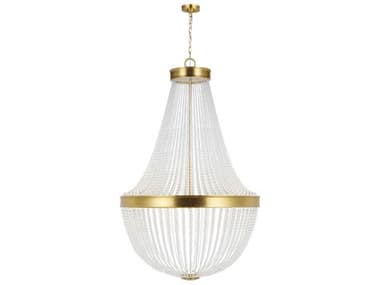 Visual Comfort Studio Summerhill 12-Light Burnished Brass Empire Chandelier VCSCC14912BBS