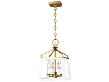 Visual Comfort Studio Carlow 10" Wide 4-Light Matte White Lantern Chandelier VCSCC1574MWTBBS