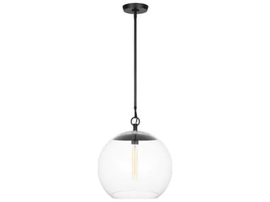 Visual Comfort Studio Atlantic 1-Light Aged Iron Black Pendant VCSCP1041AI