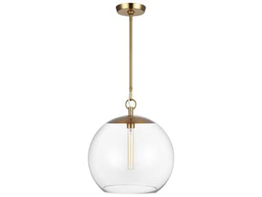 Visual Comfort Studio Atlantic 16" 1-Light Burnished Brass Globe Pendant VCSCP1041BBS