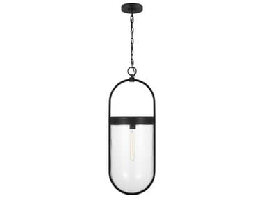 Visual Comfort Studio Blaine 1-Light Aged Iron Black Mini Pendant VCSCP1361AI