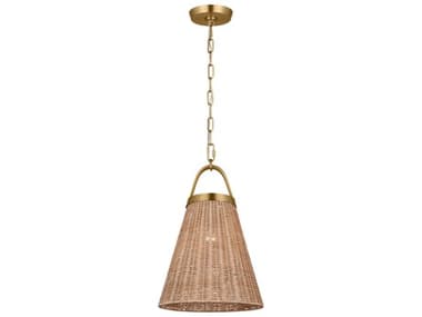 Visual Comfort Studio Whitby 1-Light Burnished Brass Pendant VCSCP1421BBS