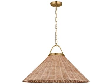 Visual Comfort Studio Whitby 1-Light Burnished Brass Pendant VCSCP1441BBS