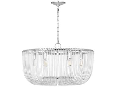 Visual Comfort Studio Pierce 6-Light Polished Nickel Pendant VCSCP1456PN