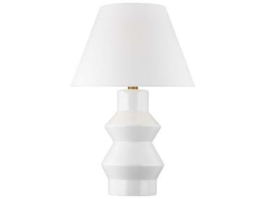 Visual Comfort Studio Abaco Arctic White Linen Fabric Buffet Lamp VCSCT1041ARCBBS1