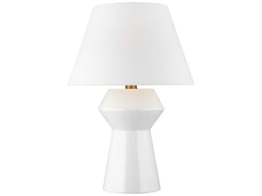 Visual Comfort Studio Abaco Arctic White Linen Fabric Buffet Lamp VCSCT1061ARCBBS1