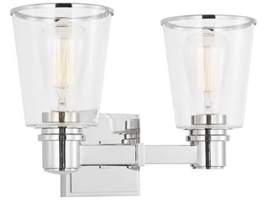 Visual Comfort Studio Alessa 2-Light Polished Nickel Vanity Light VCSCV1032PN