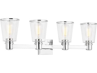 Visual Comfort Studio Alessa 4-Light Polished Nickel Vanity Light VCSCV1034PN