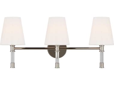 Visual Comfort Studio Hanover 24" Wide 3-Light Polished Nickel Vanity Light VCSCV1053PN