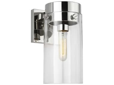 Visual Comfort Studio Garrett 10" Tall 1-Light Polished Nickel Wall Sconce VCSCW1001PN