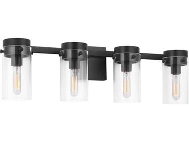 Visual Comfort Studio Garrett 4-Light Aged Iron Black Vanity Light VCSCW1004AI