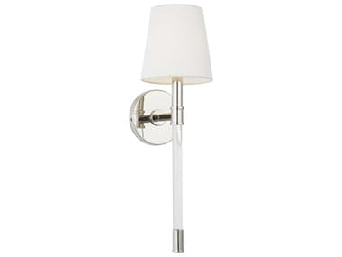 Visual Comfort Studio Hanover 18" Tall 1-Light Polished Nickel Wall Sconce VCSCW1081PN