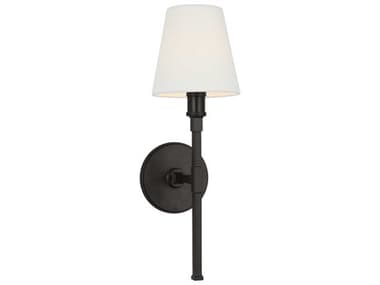 Visual Comfort Studio Perth 1-Light Aged Iron Black Wall Sconce VCSCW1341AI