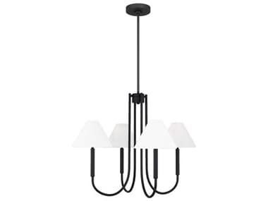 Visual Comfort Studio Porteau 5-Light Midnight Black Chandelier VCSDJC1024MBK