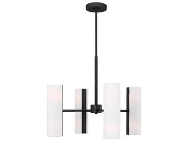 Visual Comfort Studio Capalino 24" Wide 8-Light Midnight Black Cylinder Chandelier VCSDJC1048MBK