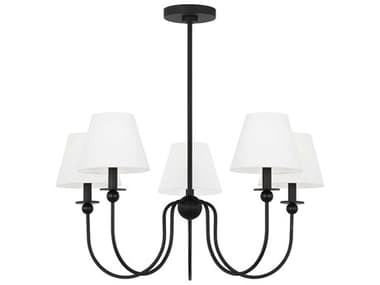 Visual Comfort Studio Elsay 5-Light Midnight Black Chandelier VCSDJC1255MBK