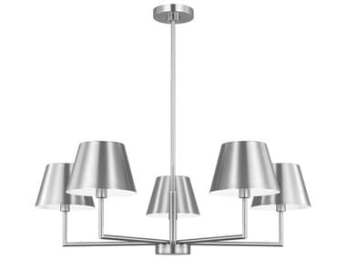 Visual Comfort Studio Ender 5-Light Brushed Nickel Chandelier VCSDJC1265BS