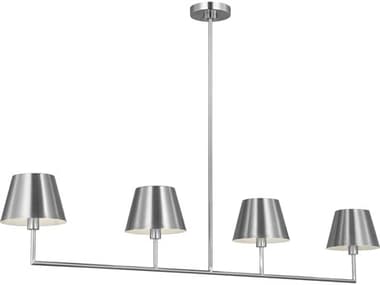 Visual Comfort Studio Ender 4-Light Brushed Nickel Island Pendant VCSDJC1274BS