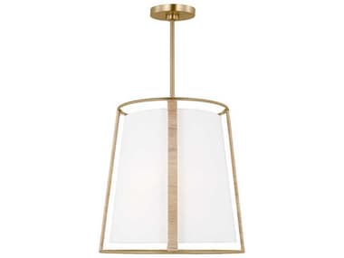 Visual Comfort Studio Cortes 2-Light Satin Brass Pendant VCSDJP1002SB