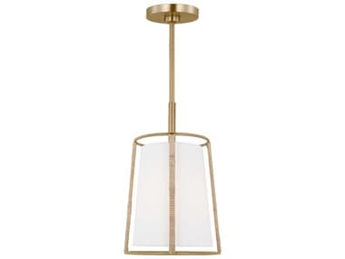 Visual Comfort Studio Cortes 1-Light Satin Brass Mini Pendant VCSDJP1011SB