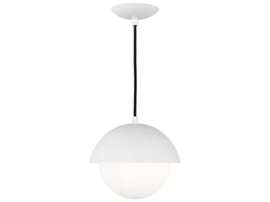 Visual Comfort Studio Hyde 1-Light Matte White Globe Mini Pendant VCSDJP1021MWT