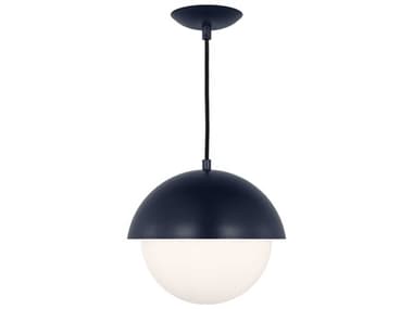 Visual Comfort Studio Hyde 1-Light Navy Blue Globe Mini Pendant VCSDJP1031NVY