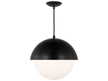 Visual Comfort Studio Hyde 1-Light Midnight Black Globe Pendant VCSDJP1041MBK