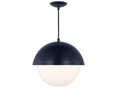 Visual Comfort Studio Hyde 1-Light Navy Blue Globe Pendant VCSDJP1041NVY